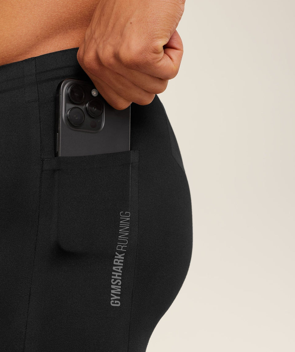 Gymshark Running Elite Race Half Tight - Black