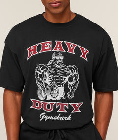 Gymshark Heavy Duty Bro Graphic T-Shirt - GS Black