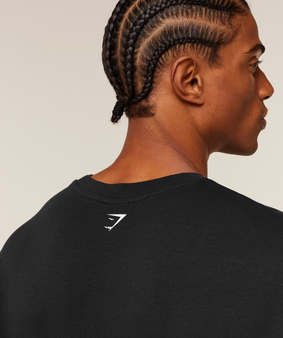Gymshark Heavy Duty Bro Graphic T-Shirt - GS Black