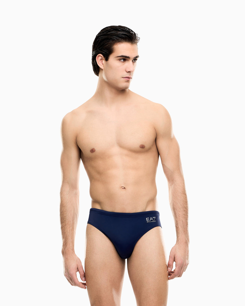 EA7 Swimming briefs with an elastic waist and drawstring