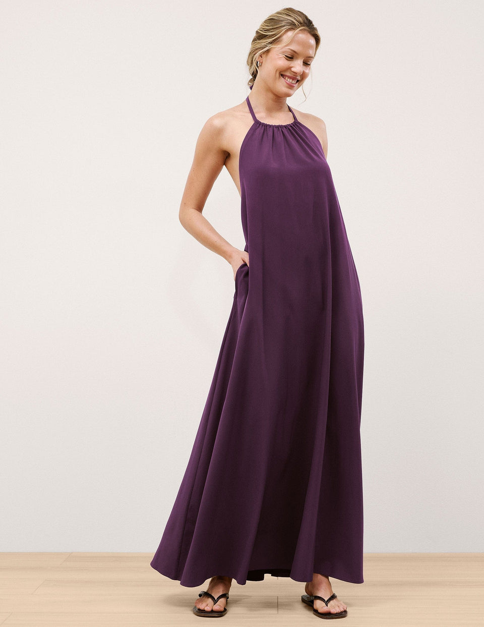 Beyond Yoga Go With The Flow Halter Dress Women's