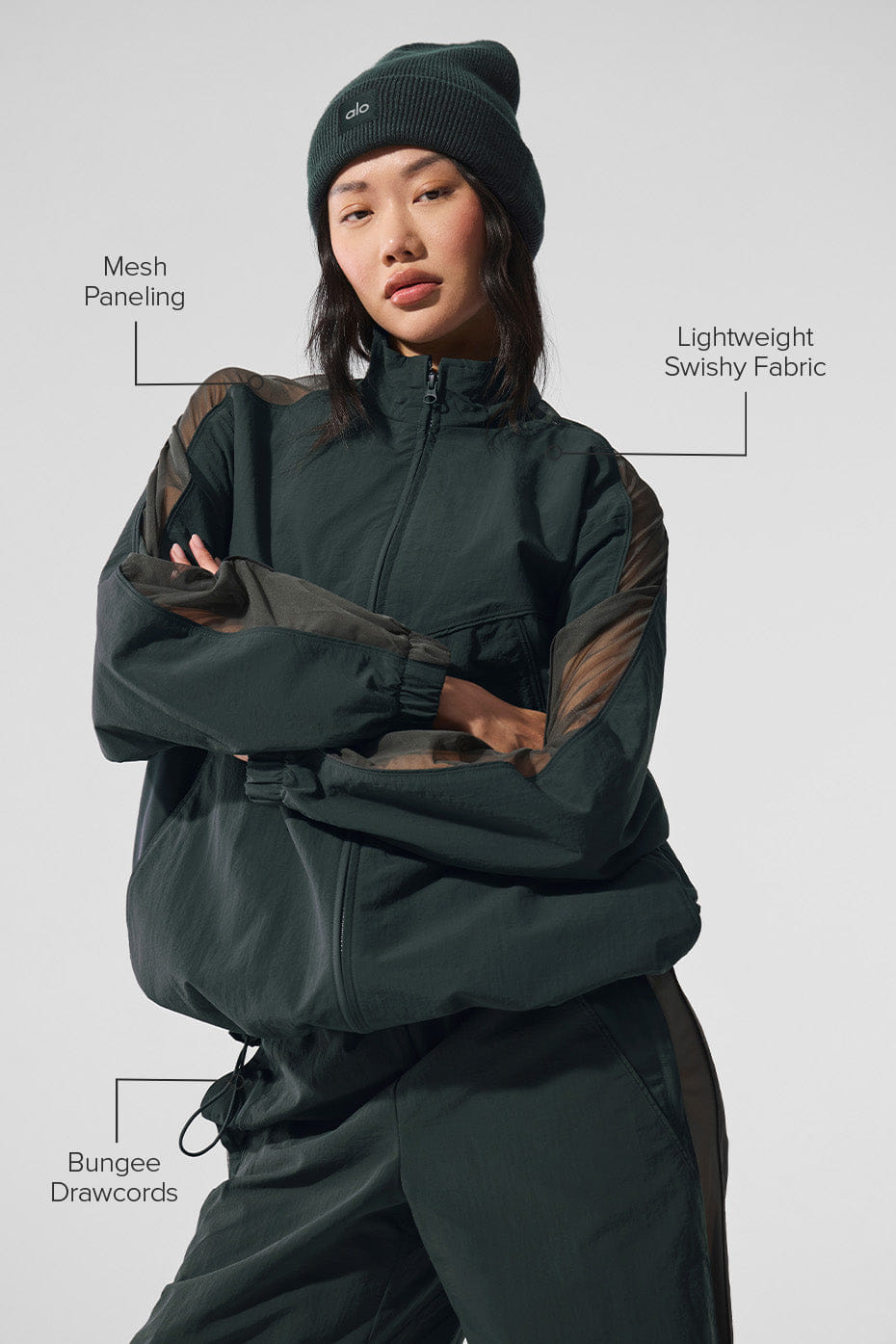 Alo Yoga Origin Full-Zip Track Jacket