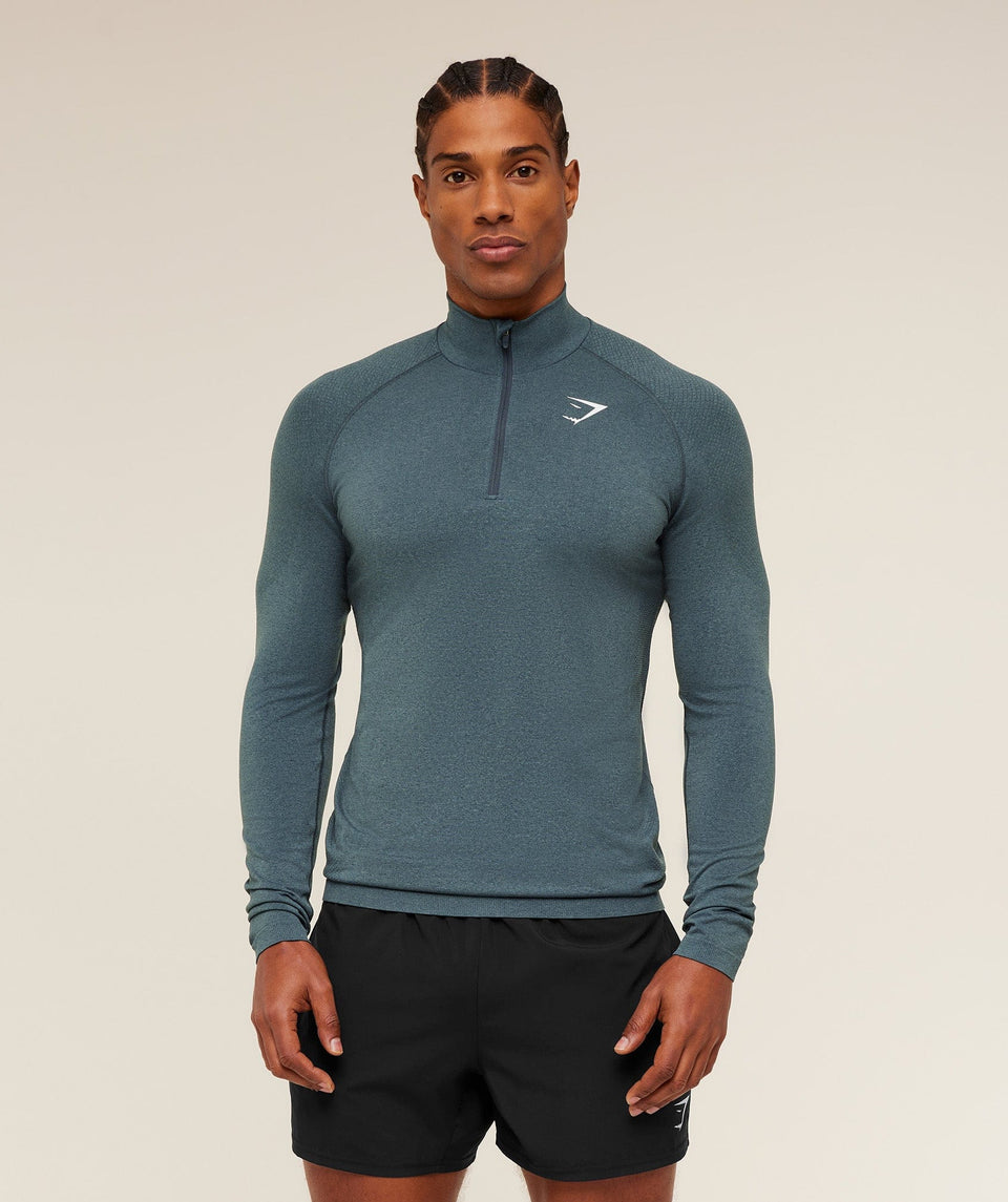 Gymshark Vital 1/4 Zip -  Iron Blue /  Stealth Blue