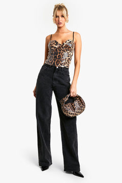 Leopard Sequin Corset