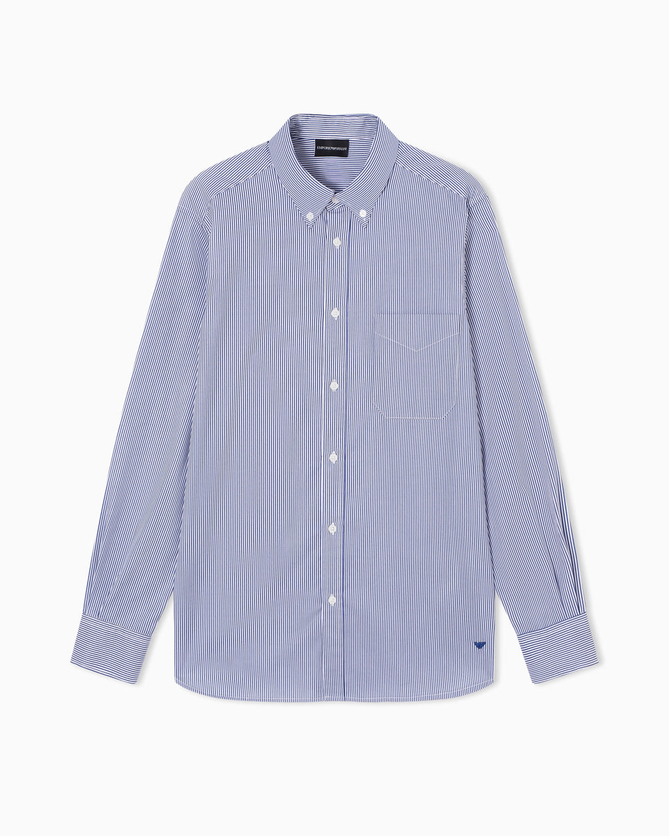 Emporio Armani Travel Essential striped button-down shirt