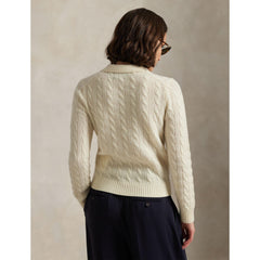 Cable Knitted Long Sleeve Crew Neck Jumper