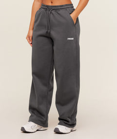 Gymshark Cosy Luxe Straight Leg Short Joggers - Onyx Grey