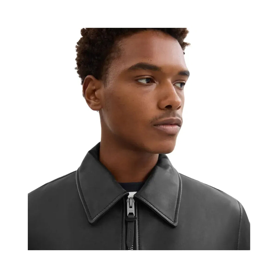 Coach Leather Jacket Black