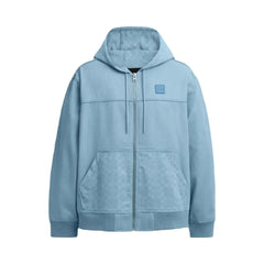 Coach Denim Hooded Zip Jacket Mountain Spring