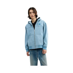 Coach Denim Hooded Zip Jacket Mountain Spring