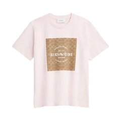 Coach Signature Square T-Shirt Light Pink