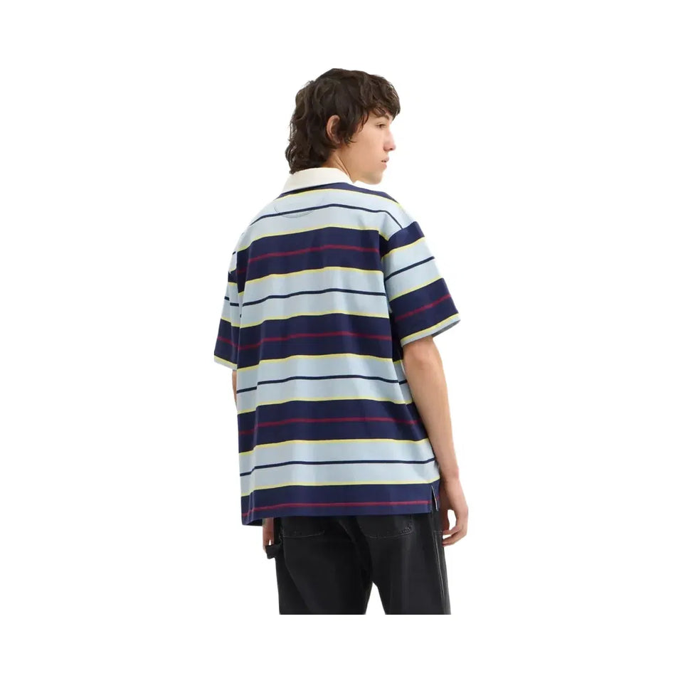 Coach Relaxed Striped Polo Blue Stripe