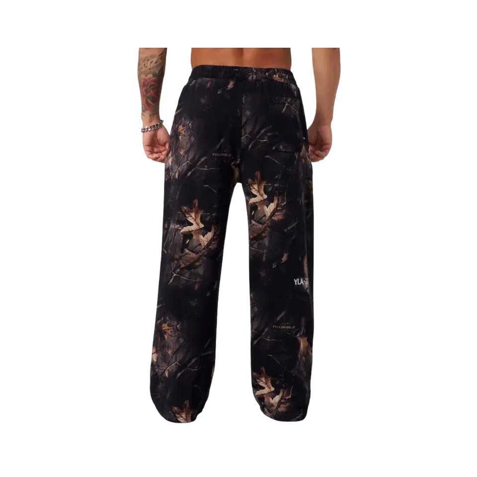 Young LA Tree Camo Collection No Cuff Sweats Black Tree Camo