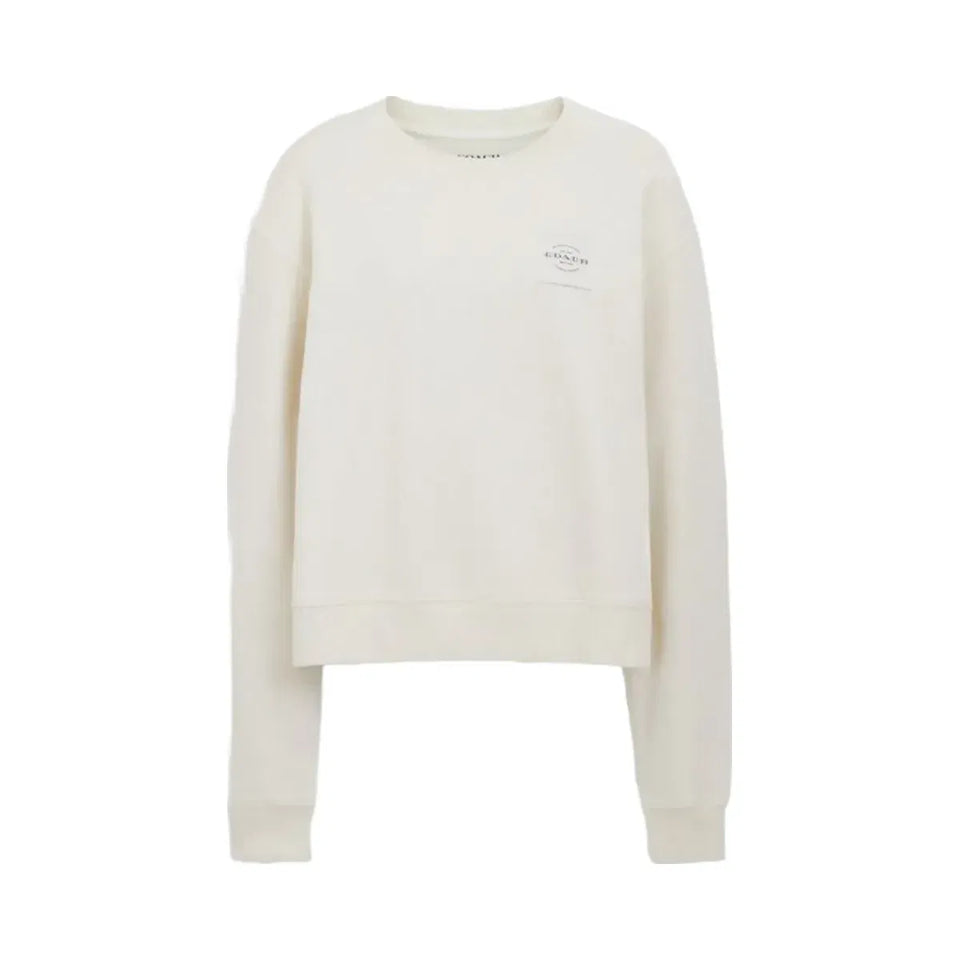 Coach Garment Dye Crewneck Cream