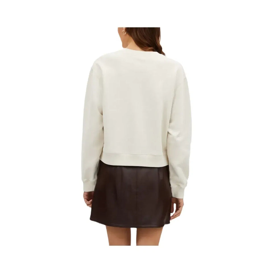 Coach Garment Dye Crewneck Cream