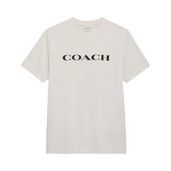 Coach Signature T-Shirt In Organic Cotton White