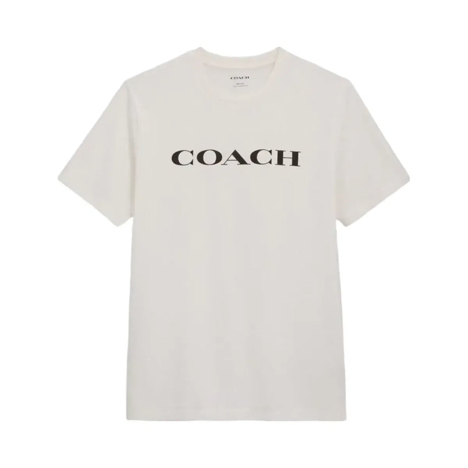 Coach Signature T-Shirt In Organic Cotton White