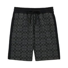 Coach Signature Shorts Charcoal Signature