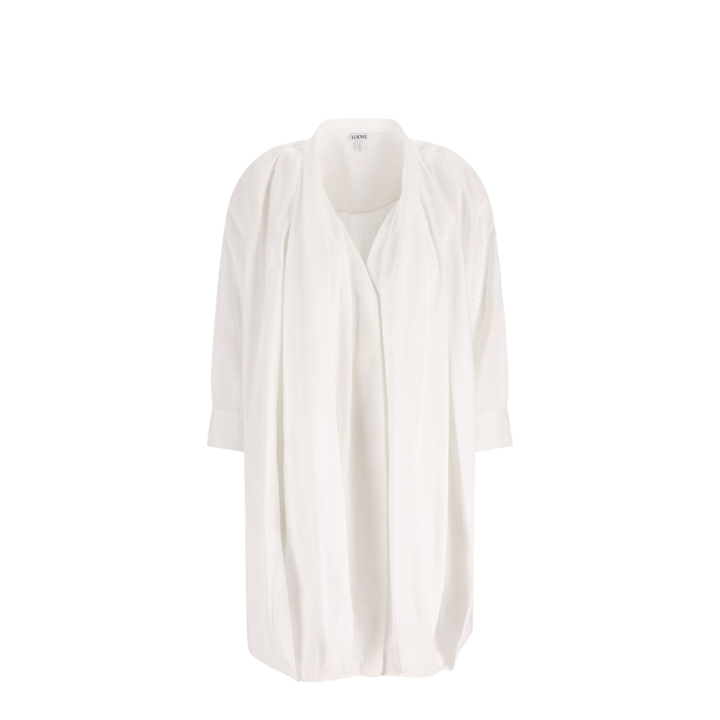 Draped Cotton Dress