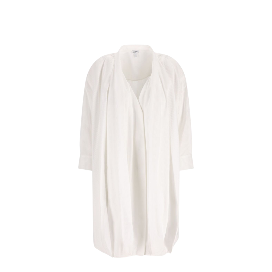 Draped Cotton Dress