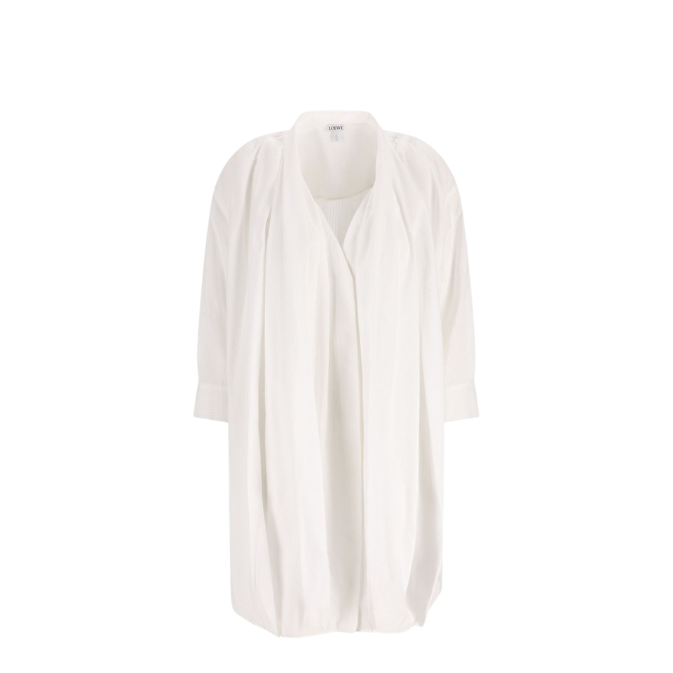 Draped Cotton Dress