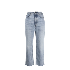 Classic-Cut Cropped Jeans