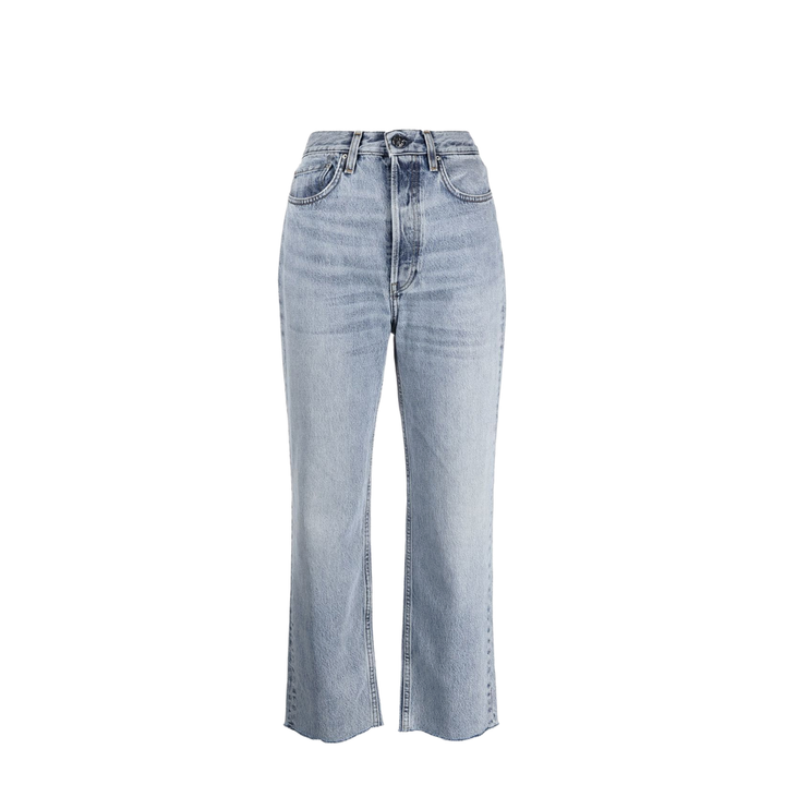 Classic-Cut Cropped Jeans