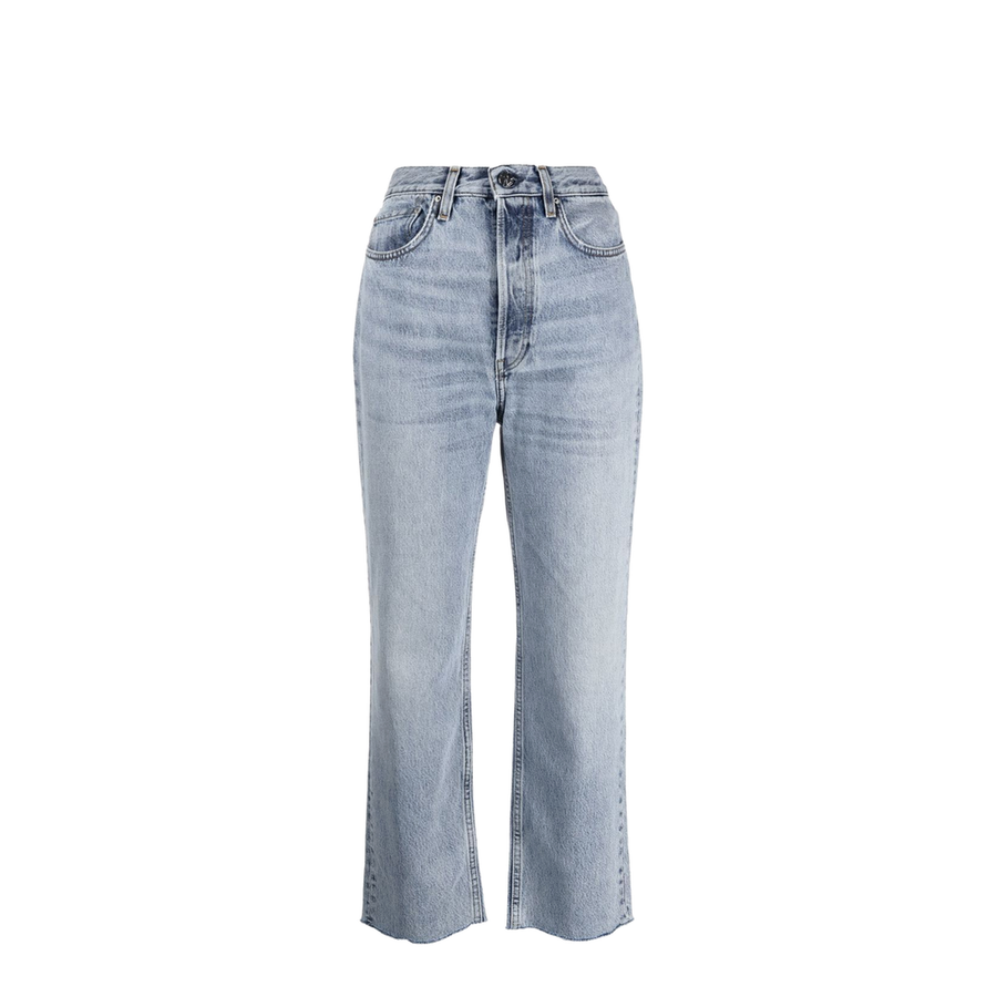 Classic-Cut Cropped Jeans