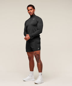 Gymshark Vital 1/4 Zip - Black/Silhouette Grey