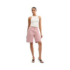 Coach Denim Skater Shorts Pink