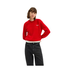 Coach Coach Embroidered Crewneck Sweater Red