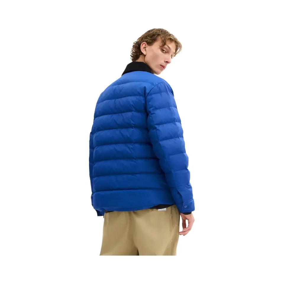 Coach Lightweight Shirt Down Jacket In Recycled Polyester Blue