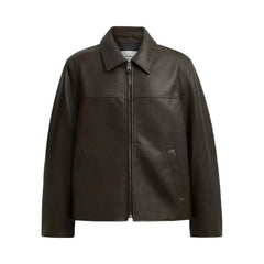 Coach Leather Jacket Burnt Espresso