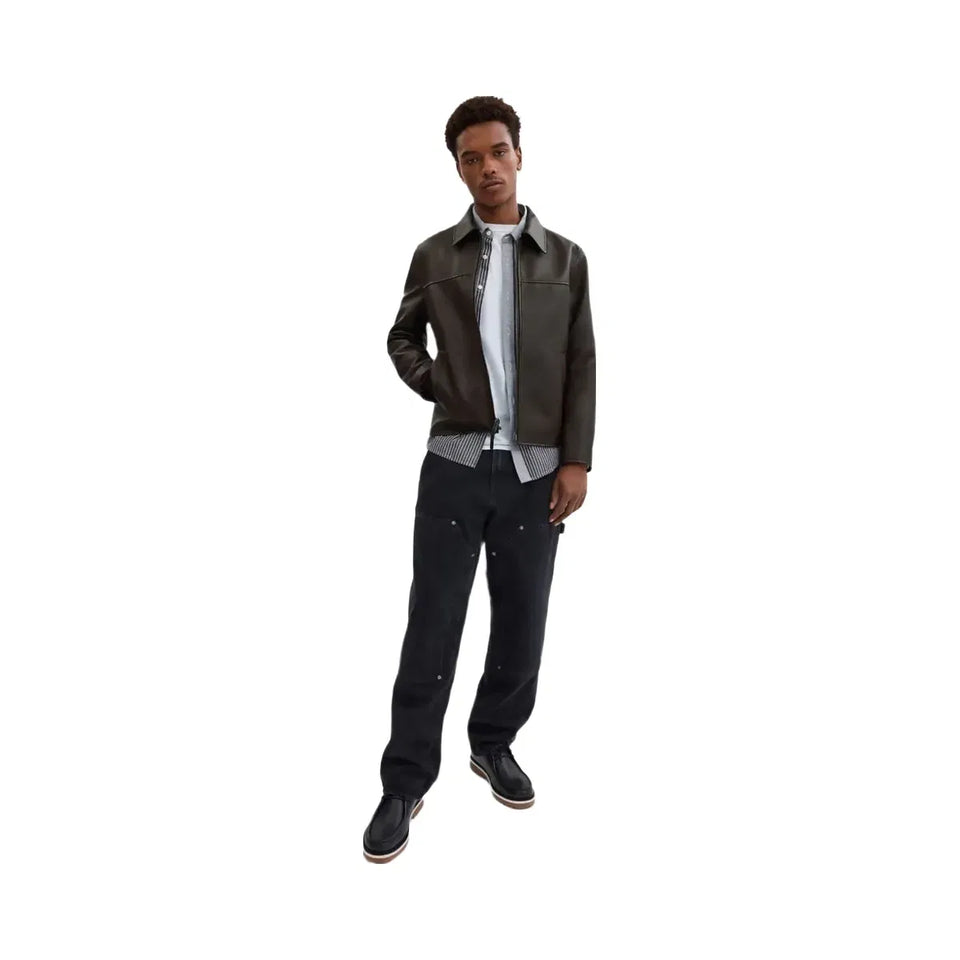 Coach Leather Jacket Burnt Espresso