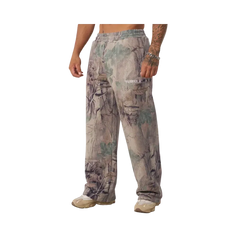 YoungLA Tree Camo Collection No Cuff Sweats Beige Tree Camo