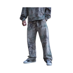YoungLA Tree Camo Collection No Cuff Sweats Beige Tree Camo