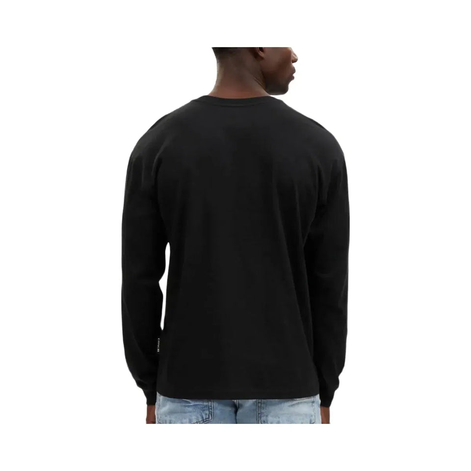 Coach Signature Long Sleeve T-Shirt In Organic Cotton Black