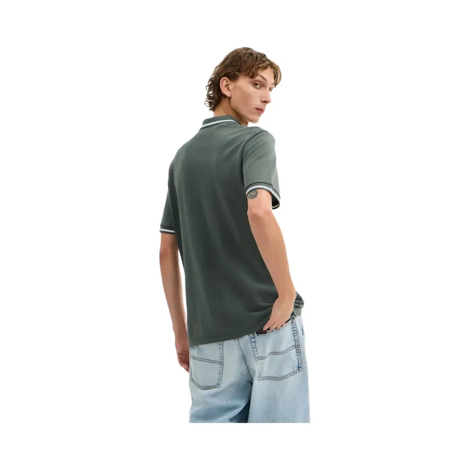Coach Signature Trim Polo In Regenerative Cotton Ivy
