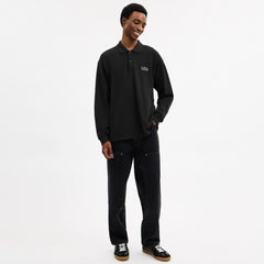 Coach Horse And Carriage Long Sleeve Polo Black