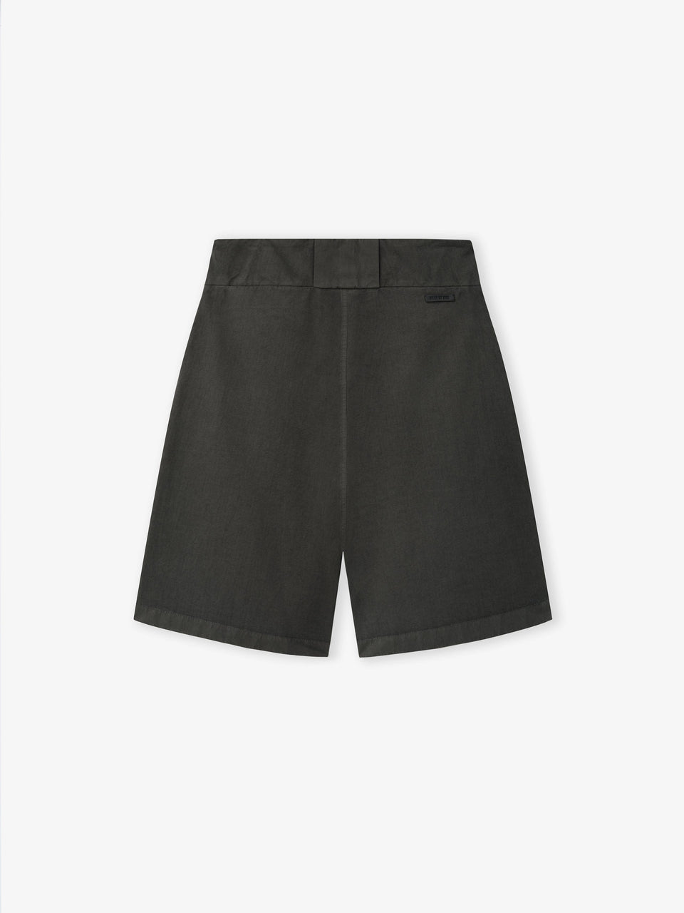 Essentials Garment Dyed Cotton Casual Short Dark Grey