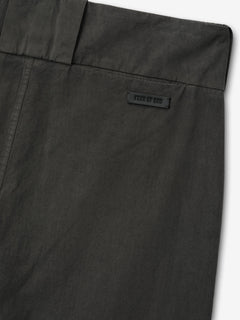 Essentials Garment Dyed Cotton Casual Short Dark Grey