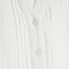 White Frill Collar Short Sleeve Blouse