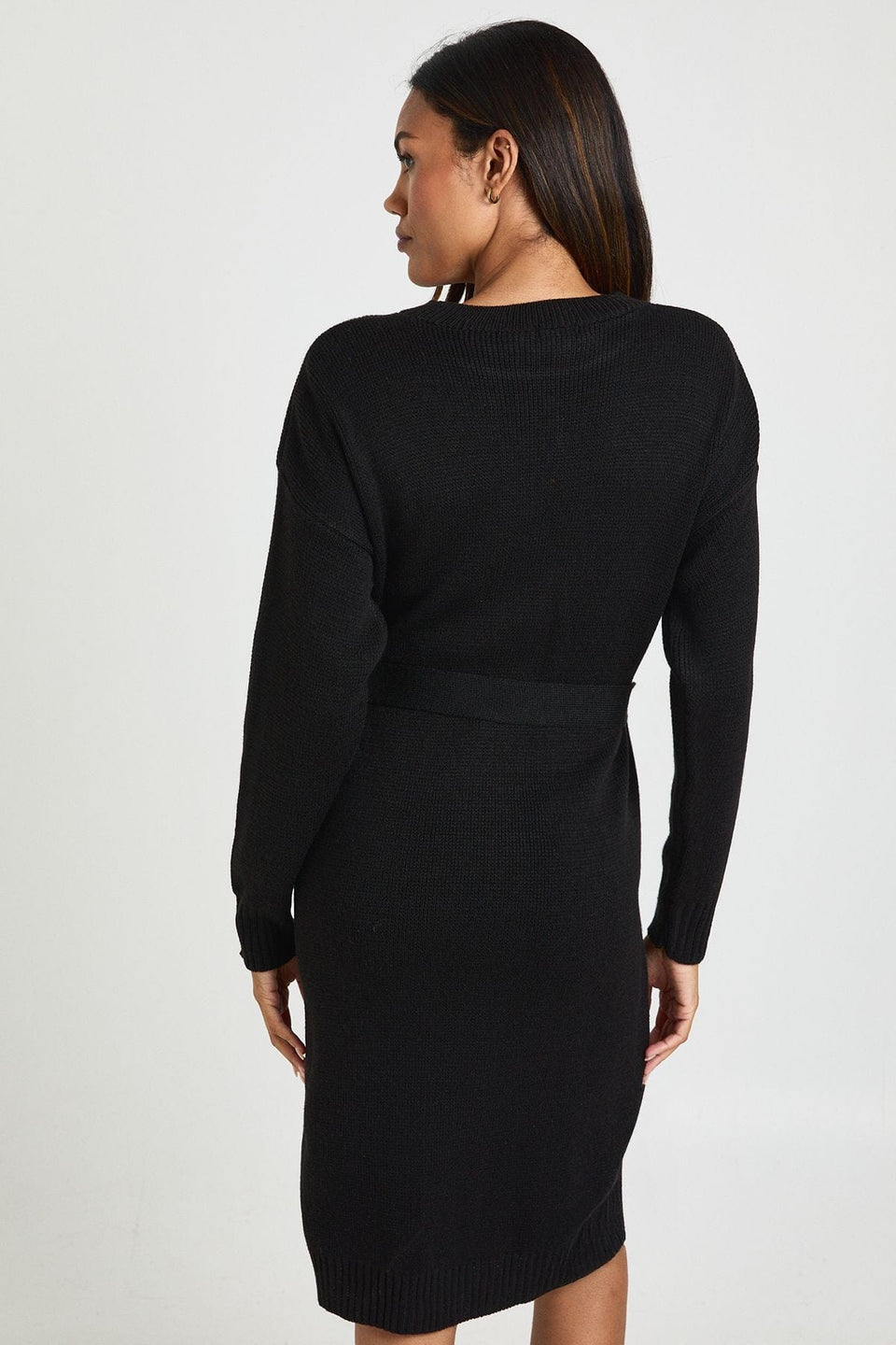 Maternity Crew Neck Jumper Midi Dress
