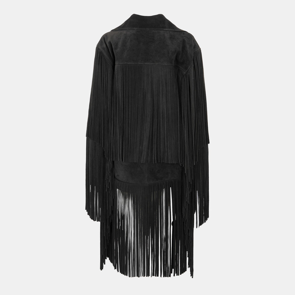 Suede Structured Leather Jacket