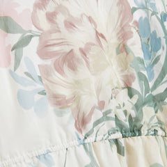 Ted Baker Soft Blooms Puff Sleeve Peplum Top
