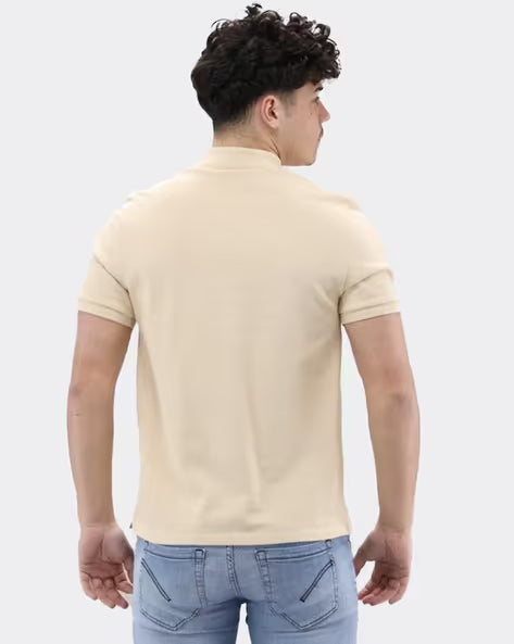 Ami De Coeur Classic Fit Polo T-Shirt champagne