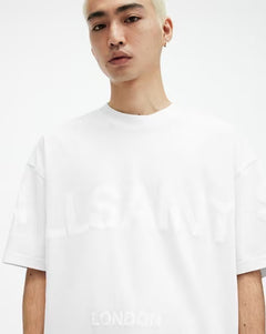 ALL SAINTS BIGGY SS CREW OPTIC WHITE TSHIRT