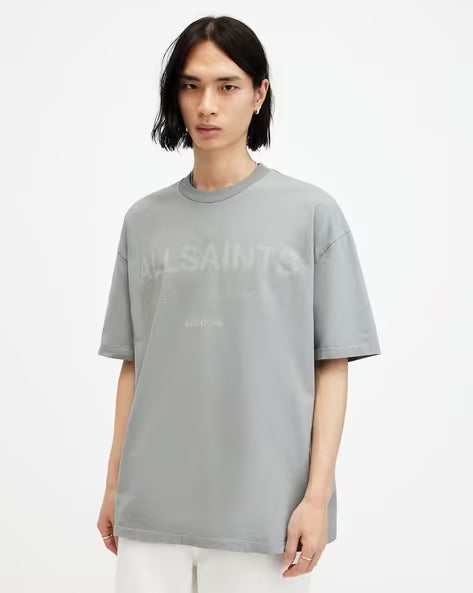 ALL SAINTS LASER SS CREW SKLINE GREY
