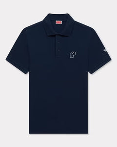 Elephant Logo Embroidered Slim Fit Polo T-Shirt