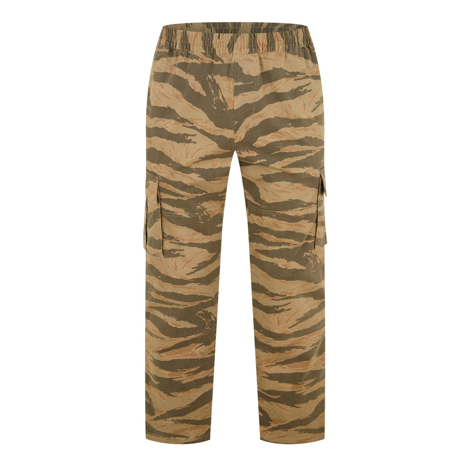 Camo Cotton Cargo Trousers